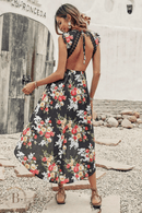 Abito Asimmetrico Floreale | Paradiso Bohemien