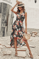 Abito Boho Asimmetrico Floreale | Paradiso Bohemien