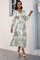 Abito Bianco e Verde Boho Chic | Paradiso Bohemien