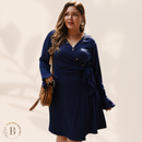 Vestito Corto Taglia Forte a Maniche Lunghe per Autunno | Paradiso Bohemien