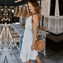 Abito Bianco a Pois Neri estivo | Paradiso Bohemien