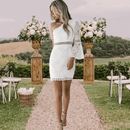 Abito Bianco Asimmetrico Boho Chic