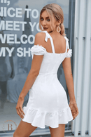 Abito corto Bohémien Bianco  | Paradiso Bohemien