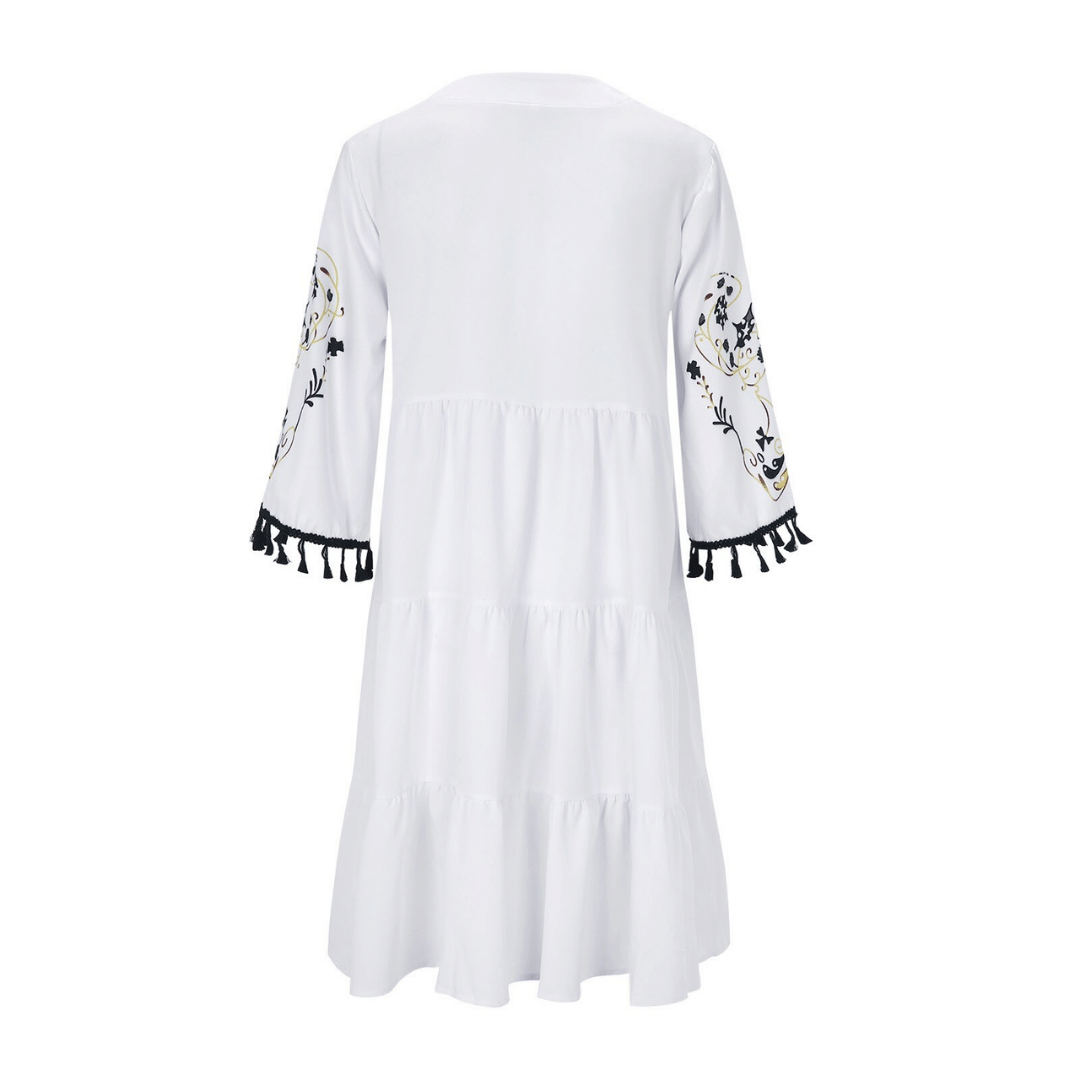 Abito Bianco Boho Chic Estivo | Paradiso Bohemien