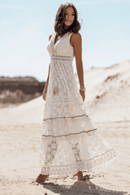 Abito Bianco Boho Chic in Pizzo | Paradiso Bohemien