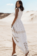 Abito Bianco Boho Chic in Pizzo | Paradiso Bohemien