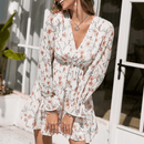 Abito Bianco Corto Maniche Lunghe Boho Chic | Paradiso Bohemien