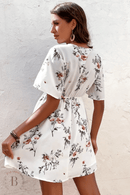 Vestito Bianco Fiorato | Paradiso Bohemien