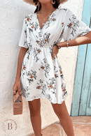 Vestito Bianco Fiorato | Paradiso Bohemien