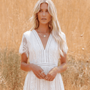 Abito Bianco in Pizzo stile Boho | Paradiso Bohemien