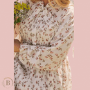 Abito Bianco Stile Country maniche lunghe | Paradiso Bohemien