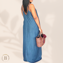 Abito Blu Donna Taglie Forti Azzurro | Paradiso Bohemien