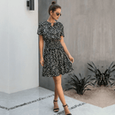 Abito Corto Bohémien a pois Elegante