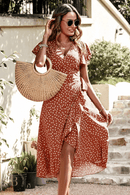 Vestito a Pois Lungo a Portafoglio | Paradiso Bohemien