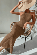 Abito all' uncinetto Lungo Maronne | Paradiso Bohemien