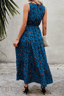 Vestito Leopardato Blu | Paradiso Bohemien