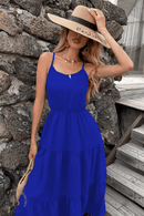Vestito Blu Elettrico Lungo in stile Boho | Paradiso Bohemien