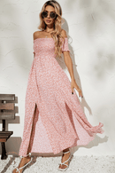 Vestito Rosa con Spalle Scoperte | Paradiso Bohemien