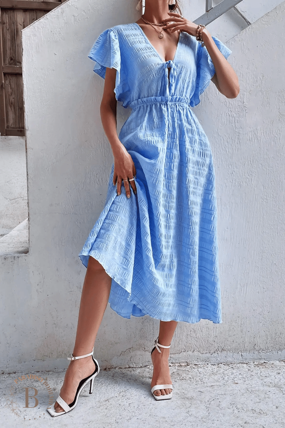 Abito Bohemien Lungo Blu | Paradiso Bohemien