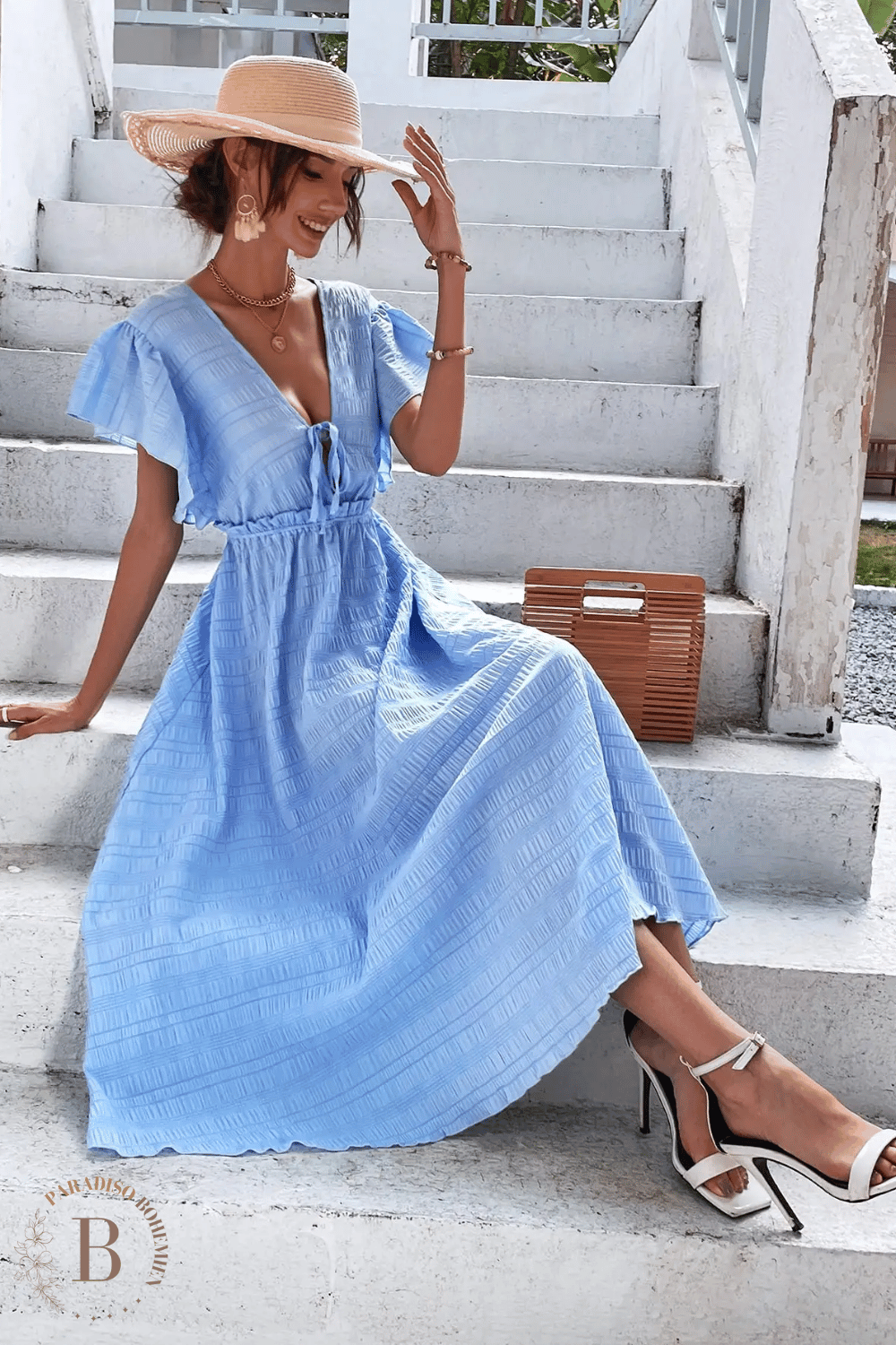 Vestito Estivo Blu da donna | Paradiso Bohemien