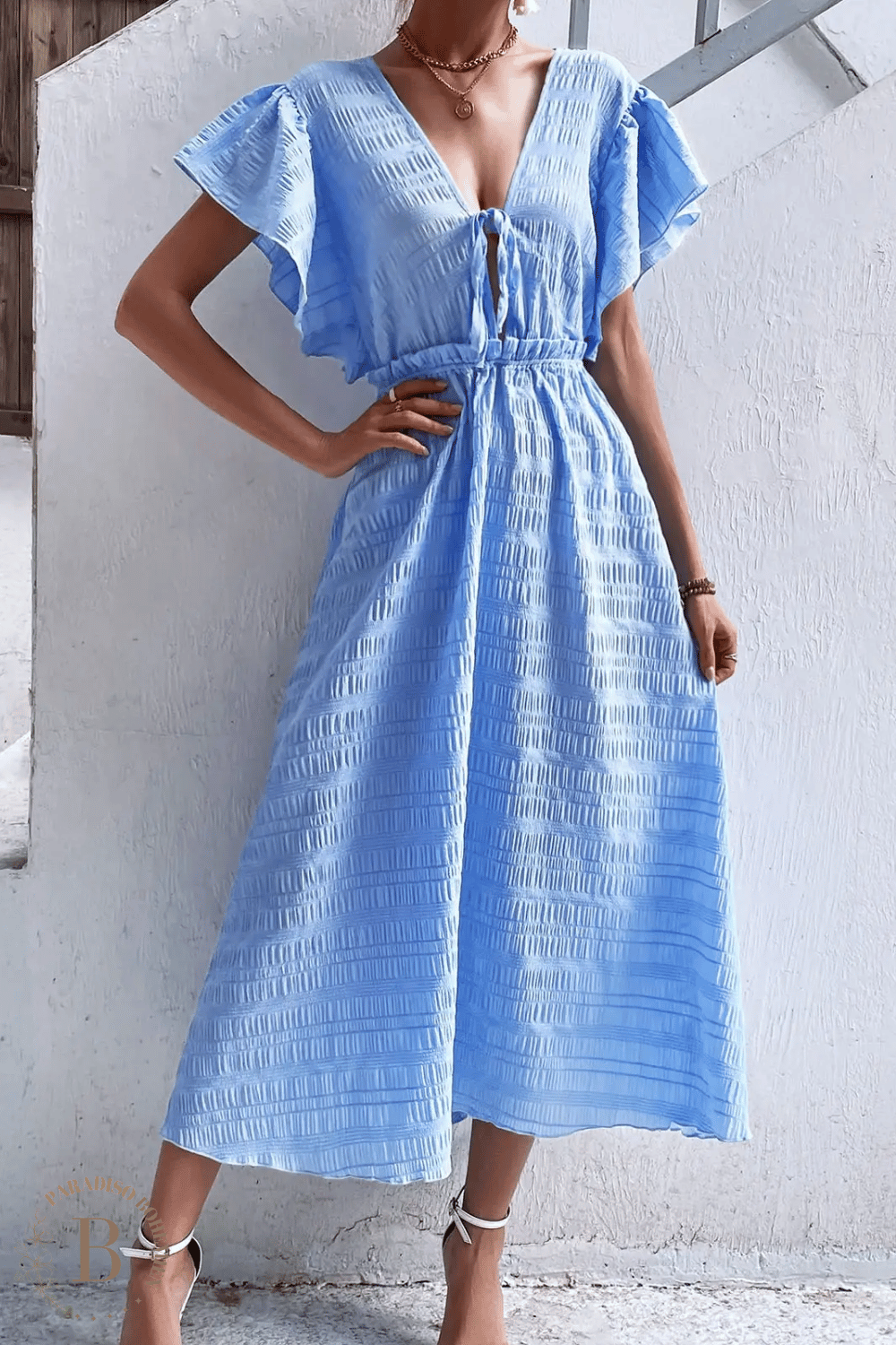 Abito Boho Blu | Paradiso Bohemien