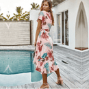 Abito Bohémien Rosa Elegante