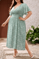 Abito Verde Bohémien Taglia Grande | Paradiso Bohemien