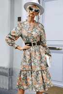 Abito Boho Chic Verde a Fiori | Paradiso Bohemien