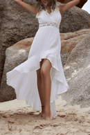 Abito bianco corto davanti e lungo dietro | Paradiso Bohemien