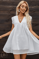 Vestito Corto Bianco Bohemien Chic | Paradiso Bohemien