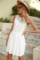 Abito Bianco Pizzo | Paradiso Bohemien