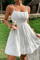 Abito Corto Bianco Bohémien | Paradiso Bohemien