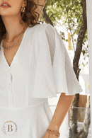 Vestito Bianco Corto Elegante | Paradiso Bohemien