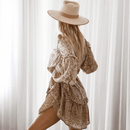 Abito Corto Bohémien chic Maniche Lunghe | Paradiso Bohémien