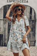 Vestito estivo corto floreale in Stile Bohémien | Paradiso Bohemien