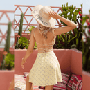 Vestito Corto Boho Chic Giallo