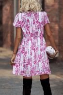 Vestito Bianco a Fiori Rosa Bohemien Chic | Paradiso Bohemien