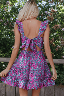 Vestito floreale corto | Paradiso Bohemien