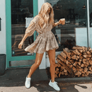 Abito Corto Maniche Lunghe Bohémien | Paradiso Bohémien