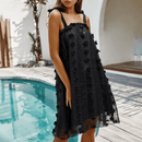 Abito Bohémien Nero Elegante Donna