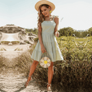Vestito Verde Mela Boho Chic | Paradiso Bohemien