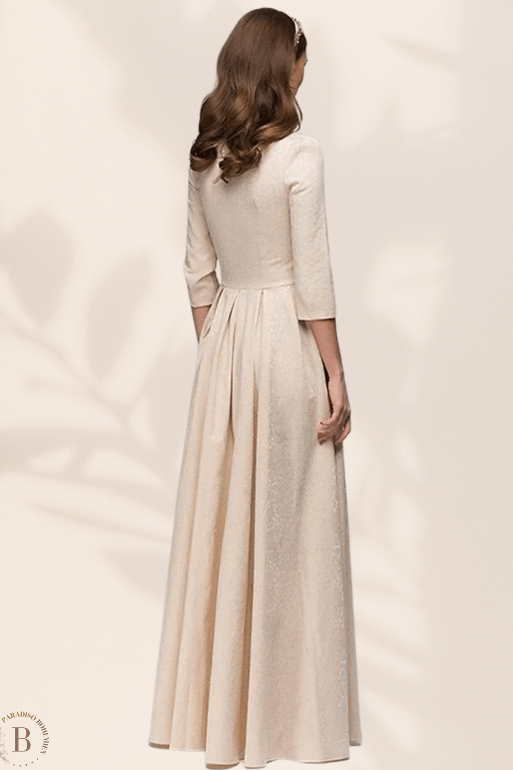 Abito da Cerimonia Beige | Paradiso Bohemien
