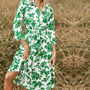 Abito sa sposa Bianco e Verde Boho | Paradiso Bohemien