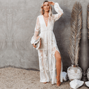 Hippie Chic Abito da Sposa Boho Chic Bianco in Pizzo
