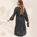 Abito Donna Taglie Forti Lungo Nero | Paradiso Bohemien