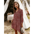 Abito Estivo Stile Bohémien rosso | Paradiso Bohémien