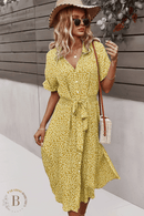 Abito Giallo a Fiori | Paradiso Bohemien
