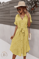 Abito Giallo a Fiori | Paradiso Bohemien