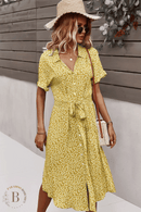 Abito Giallo a Fiori in stile Bohemien | Paradiso Bohemien
