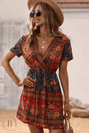 Vestito Corto a Fiori | Paradiso Bohemien